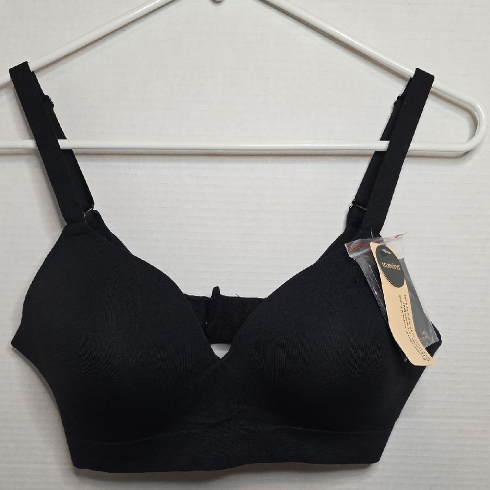 Truekind Black Women's Supportive Comfort Wireless Shaping Bra
